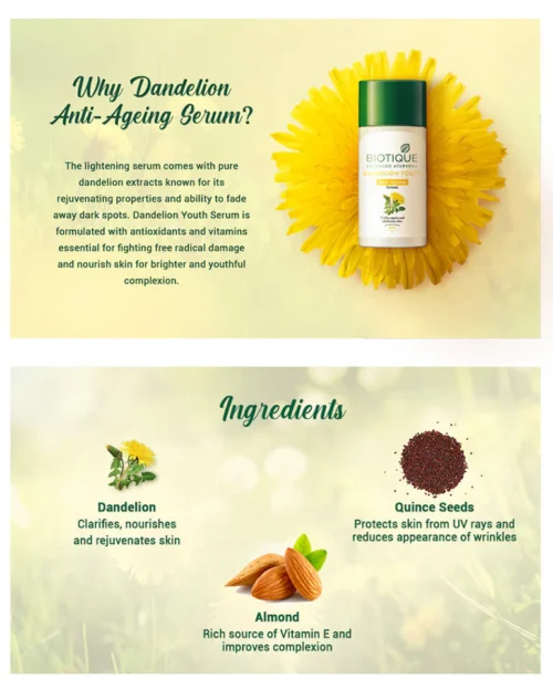 Bio-Dandelion-Serums