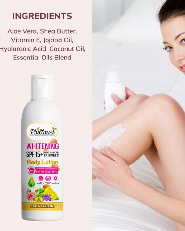 Body lotion with spf for dry skin