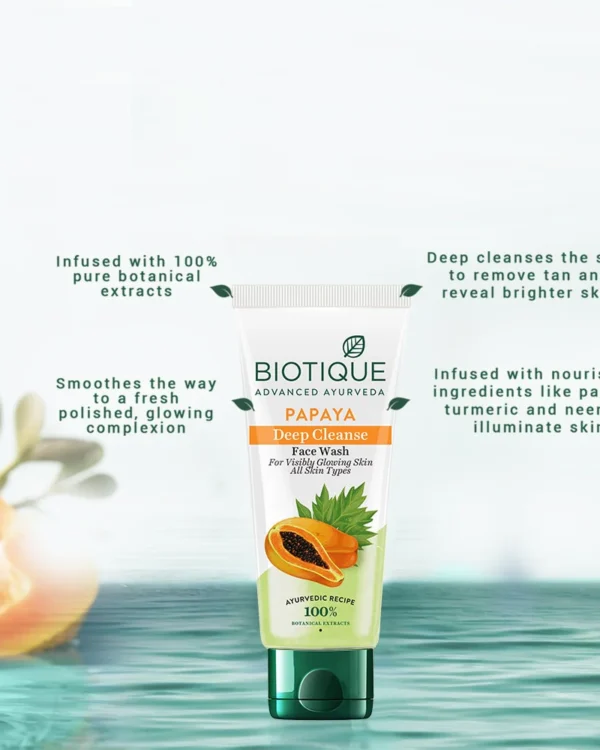 Biotique Advanced Ayurveda Papaya Deep Cleanse Face Wash